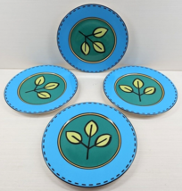 4 Villeroy &amp; Boch Novi Salad Plates Set Vintage Citta Campagna Dining Di... - £60.73 GBP