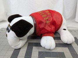 Tonka Pound Puppies  White Dog Plush Leather Collar Pedigree Jacket Lot 1986 - $35.95