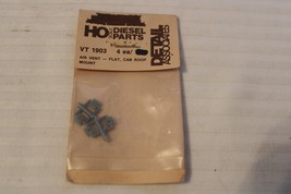 HO Scale Detail Associates, Pack of 4, Air Vent Flat Cab Roof Mount #VT1903 - $11.40