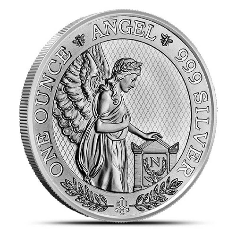 2021 1 oz St. Helena Silver Napoleon Angel BU - $48.97