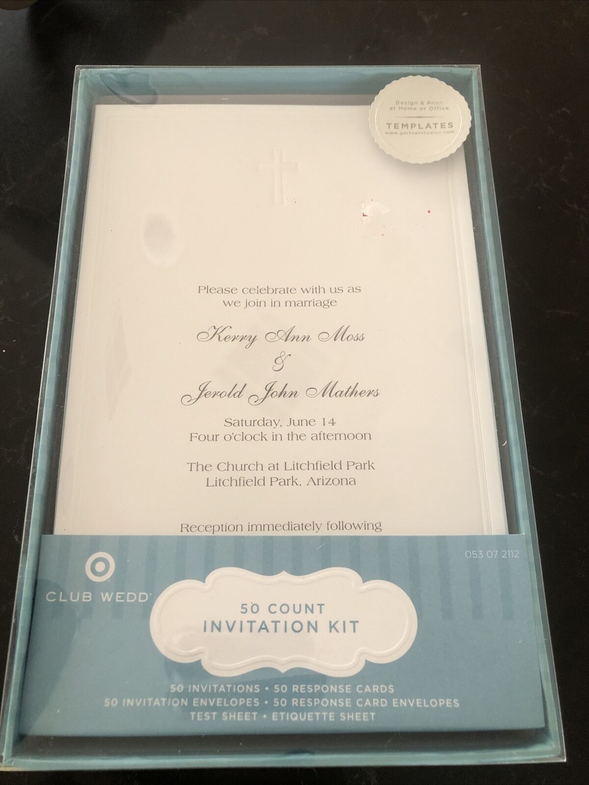 Gartner Studios Invitation Kit Christian Wedding 38 Invitations & Envelopes - £13.13 GBP
