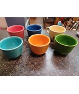 Rainbow of Fiestaware Cups Coffee Tea Cocoa 2.75&quot; Vintage Retro Kitchen ... - $34.64