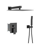 Matte Black Dual Shower Head System (10&quot;) - $180.99