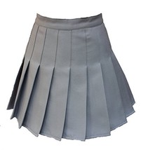 Plus size High Waist Solid Mini Slim Single Tennis Skirts (3XL,Grey) - £21.35 GBP