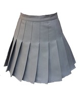 Plus size High Waist Solid Mini Slim Single Tennis Skirts (3XL,Grey) - £21.13 GBP