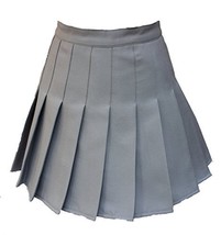 Beautifulfashionlife Women&#39;s High Waist Pleated Mini Tennis Skirt(S, Grey) - $27.71