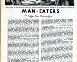 Burroughs Bulletin #16 MAN EATERS  Edgar Rice Burroughs House of Greystoke - $32.14