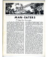 Burroughs Bulletin #16 MAN EATERS  Edgar Rice Burroughs House of Greystoke - £25.27 GBP