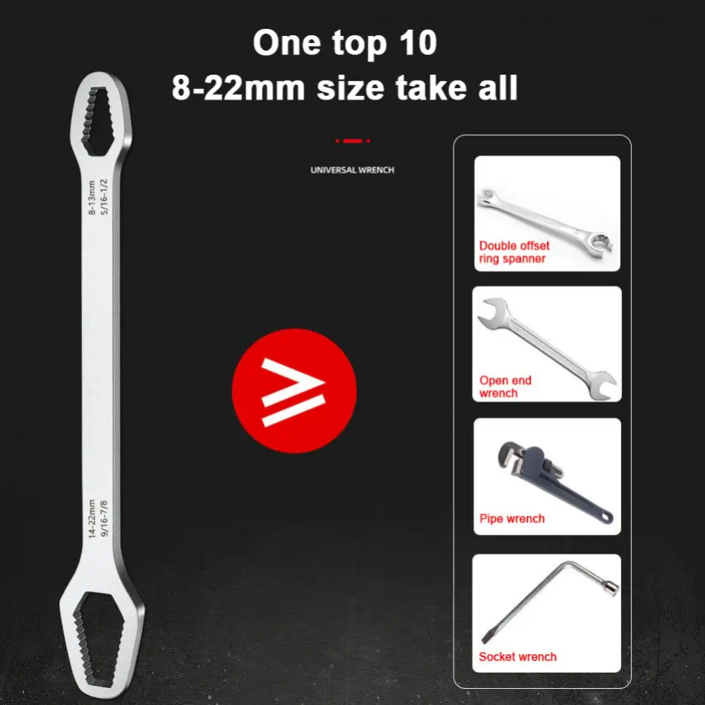 House Home 8-22mm Universal Torx Wrench Adjustable Torque Wrench Ratchet Spanner - £19.98 GBP