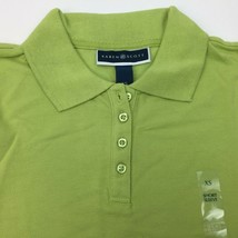 Macy&#39;s Karen Scott Women&#39;s Polo Mojito Lime Green Short Sleeve T-Shirt X-Small - £15.79 GBP