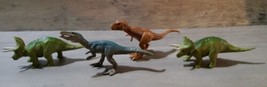 Jurassic World Fallen Kingdom Small Dinosaur Toys T Rex Triceratops 2018 LOT 4 - £18.13 GBP