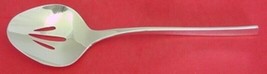 Vision by International Sterling Silver Serving Spoon Pierced Orig 9 1/8&quot; Modern - £125.86 GBP