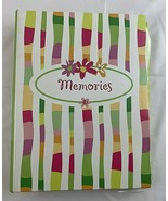 Memories Album 4x6 W/ Margin for notes Green / Pink Striped Target Brand - $8.34