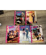 Barbie &amp; Friends Book Club Books Lot of 4 Hardcover Pink 90s Grolier Vin... - €12,01 EUR