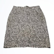 Christopher &amp; Banks Beige Leaf Print Denim Pencil Skirt Size 8 &amp; 4 New W... - £19.58 GBP