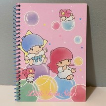 Vintage Sanrio 1986 Little Twin Stars Small Spiral Notebook - £27.52 GBP