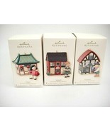 Hallmark Lot 3 Joy to World Ornaments Germany Ireland China w Boxes - $9.89