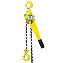 3/4 Ton Ratcheting Lever Block Chain Hoist 10ft Lift Come Along Puller 1500lbs - £76.81 GBP