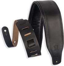 Levy&#39;S Leathers 3&quot; Wide Amped Leather Series Guitar Strap with Foam Padding - £29.26 GBP
