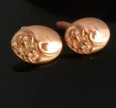 Antique Mermaid Cufflinks Rose Gold plate Nude exotic fairy tale Mythical sea ny - £227.81 GBP