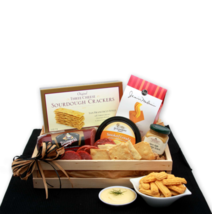 Snackers Delight Meat &amp; Cheese Gift Crate - High-Quality Meats and Cheeses - £44.73 GBP