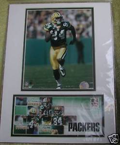 Javon Walker 2005 Favre Green Bay Packers Matted photo 16x12 new sealed USPS ed - $32.49