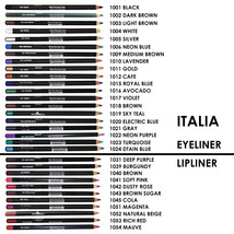 Italia Long Pencil Ultra Fine Eye Liner &amp; Lip Liner &quot;Pick Your 3 Color&quot; - £2.18 GBP