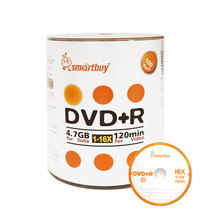 100 Pack Smartbuy 16X DVD+R DVDR 4.7GB Logo Top Data Video Blank Recordable Disc - $23.99