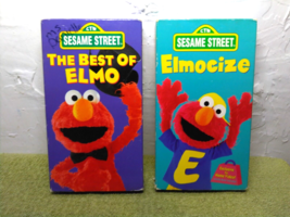 The Best of Elmo and Elmocize VHS (2) tapes - Sesame Street - FAST SHIP!!! - £11.08 GBP