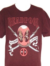 DEADPOOL T-Shirt  Mens Large NEW Red Retro Vintage Graphics Logo Marvel ... - £14.07 GBP