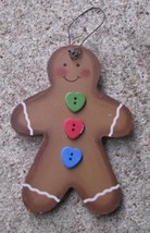 Wood Christmas Ornament  1020 - Gingerbread Man - $2.50