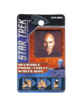 Star Trek: TNG Picard Photo Image Reusable Phone/Tablet Screen Wipe NEW ... - $2.99