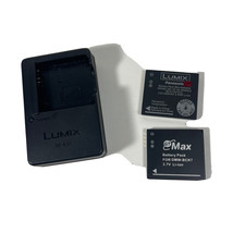 Panasonic Lumix DE-A91 DE-A91B Battery Charger with 2 Lumix Batteries DMW-BCK7 - £16.08 GBP