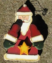 Wooden Christmas Ornament 1000 - Santa  - $1.95