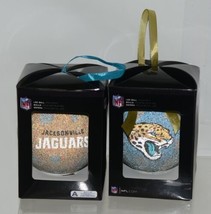 Team Sports NFL Football Jacksonville Jaguars LED Christmas Ornament Set of 2 - £14.45 GBP