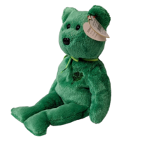 TY Beanie Baby Dublin The Irish Bear 8.5 Inch Plush Toy Excellent Condition 2002 - £4.75 GBP