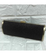 Unlisted bronze glitter &amp; gold clutch oval purse 8.5” x 3.5” - $438.60 MXN