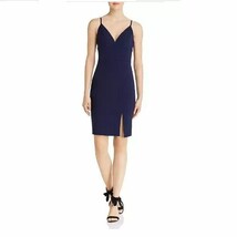 Aqua Womens 14 Navy Blue V Neck Sleeveless Mini Dress NWT CY73 - £87.54 GBP