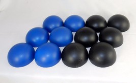 Lot of 6 Half-Globe Magnet Stress Relief Ball Memo Holders Blue or Black #SB-550 - £7.79 GBP