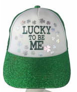 Claire&#39;s St. Patricks Day Lucky To Be Me SnapBack Hat Cap Adjustable One... - £13.36 GBP