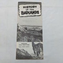 History Of The Badlands Husteads Wall Drugstore South Dakota Travel Brochure - £12.53 GBP