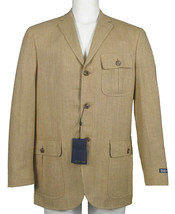NEW Polo Ralph Lauren Sportcoat (Jacket)! 42 R  Classic Tan  Silk &amp; Flax (Linen) - £338.12 GBP