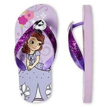 Disney Sofia the First Toddler Girl&#39;s  Beach Flip Flops Sandals Size 5-6... - £7.64 GBP