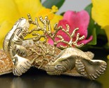 Manatee sea cow brooch pin tropical mixed metals hand crafted figural thumb155 crop