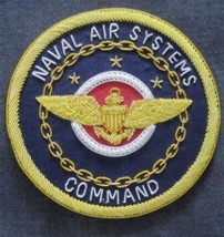 UNITED STATES NAVAL AIR SYSTEM COMMAND BADGES NEW HAND EMBROIDERED CP MADE - $23.76