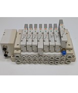 SMC SS5V2-W16SA2WD-08B-M-3BCB2CF Manifold w/ 7 SV2200-5FU &amp; 1 SV2300-5FU... - €101,68 EUR