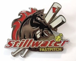 Stillwater Fastpitch Softball Pin Metal &amp; Enamel Fast Pitch - £13.32 GBP