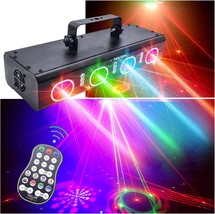 Party Lights Dj Disco Lights, 3D Effect Sound Sensing Laser Lights Flash Stage - £103.08 GBP