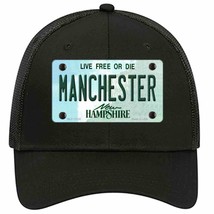 Manchester New Hampshire State Novelty Black Mesh License Plate Hat - £22.71 GBP