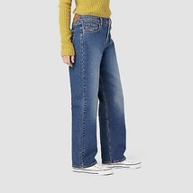 DENIZEN from Levi&#39;s Women&#39;s Mid-Rise 90&#39;s Loose Straight Jeans - Meta Blue 14 - £17.29 GBP